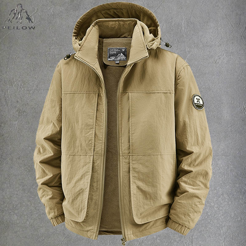 Quality Winter Clothing Bomber Jacket - Veste bomber d'hiver épaisse et chaude