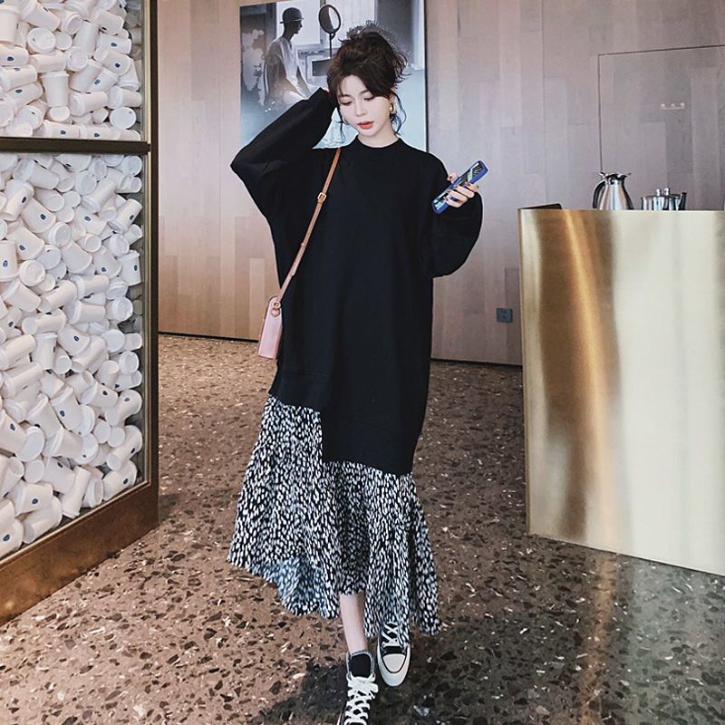 Winter Clothing Trends For Women - Grande taille rue décontracté Patchwork robe