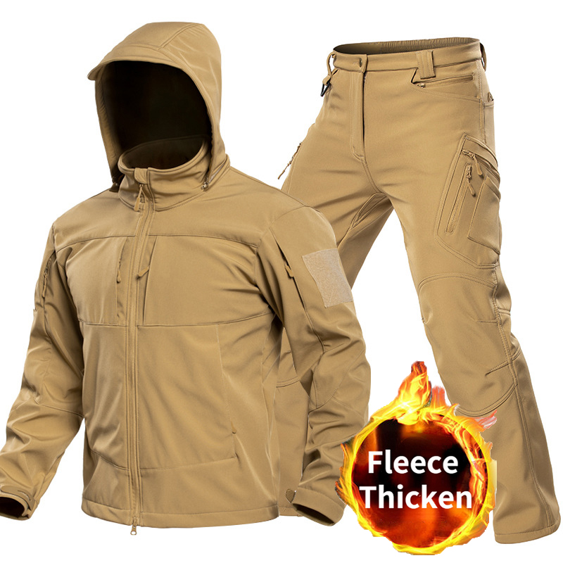 Windproof Jacket Softshell - Combinaison tactique softshell pour homme, veste