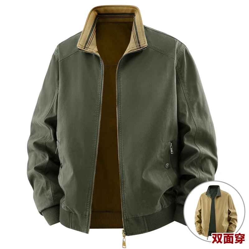 Quality Winter Clothing Bomber Jacket - Veste réversible de haute qualité pour