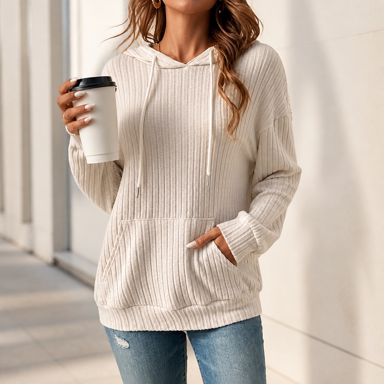 Winter Clothing Types - Pull à capuche pour femme, vêtement