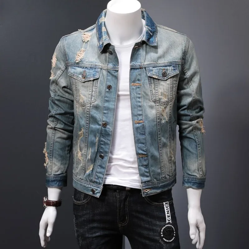 Winter Clothing Clearance - Vestes en denim rembourrées pour hommes,