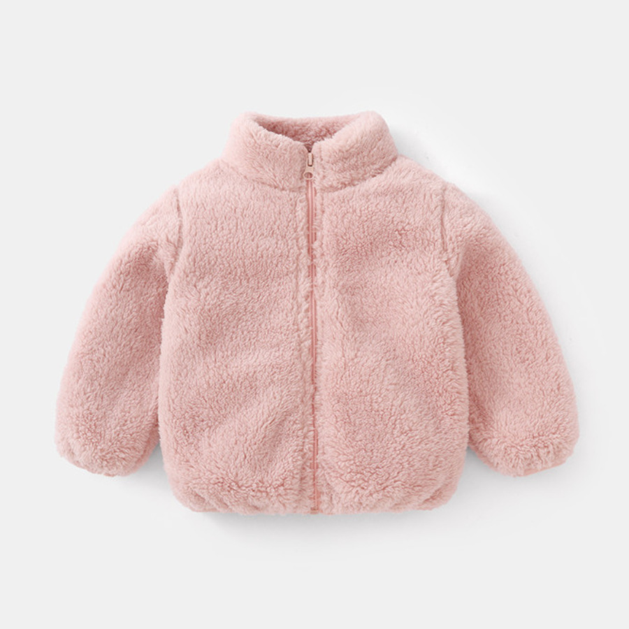 Winter Clothing Baby Boy - Manteau en peluche uni pour enfants,