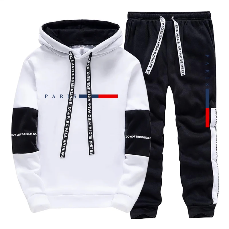 Winter Clothing Fashion - Ensemble Homme/Haut à Capuche/Pantalon – Mode