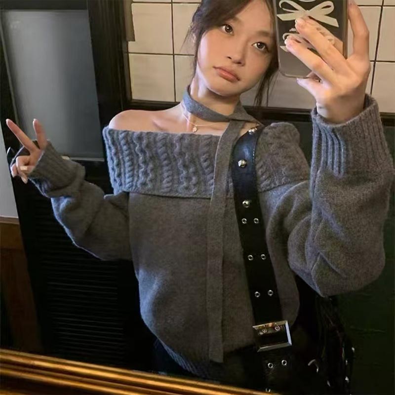 Winter Clothing Trends For Women - Pull en tricot à manches longues