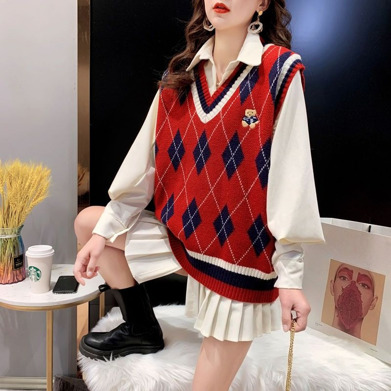 Gilets en tricot rouge pour fe - Winter Clothing Trends For Women avis et prix