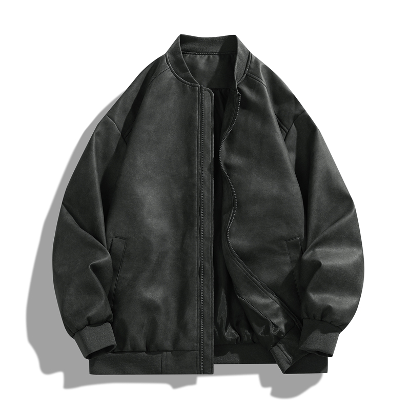 Veste en cuir pour hommes, rét - Quality Winter Clothing Bomber Jacket avis et prix