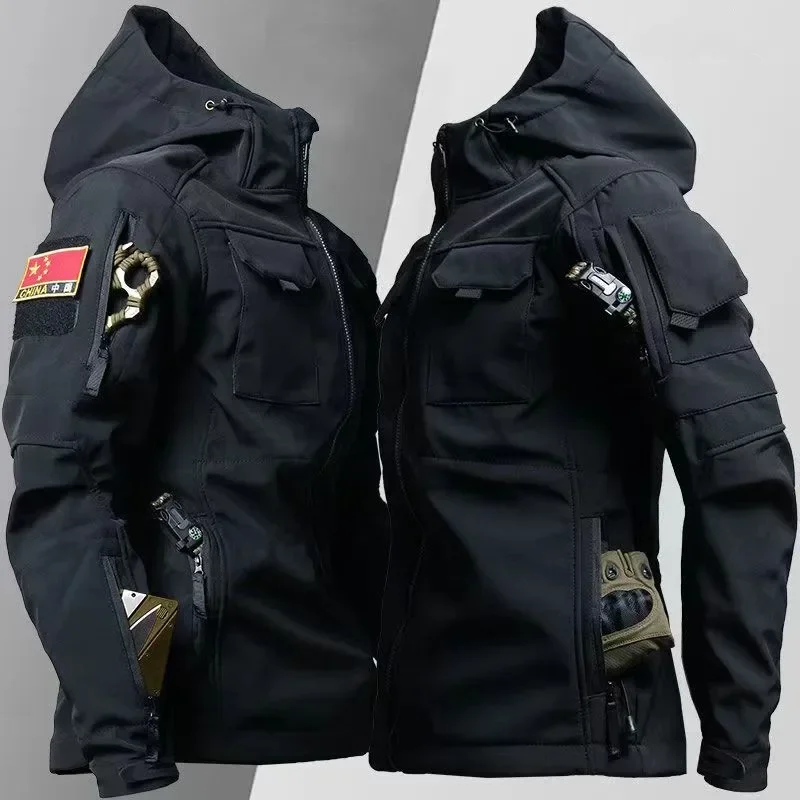 Nouveau GL hommes hiver velour - Windproof Jacket Softshell avis et prix