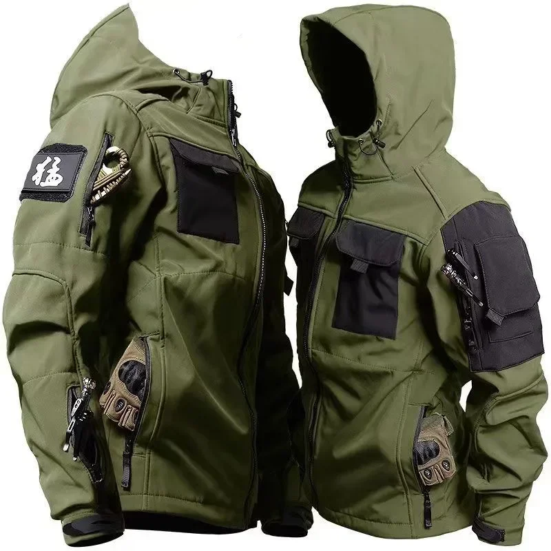 Nouveau GL hommes hiver velour - Windproof Jacket Softshell avis et prix