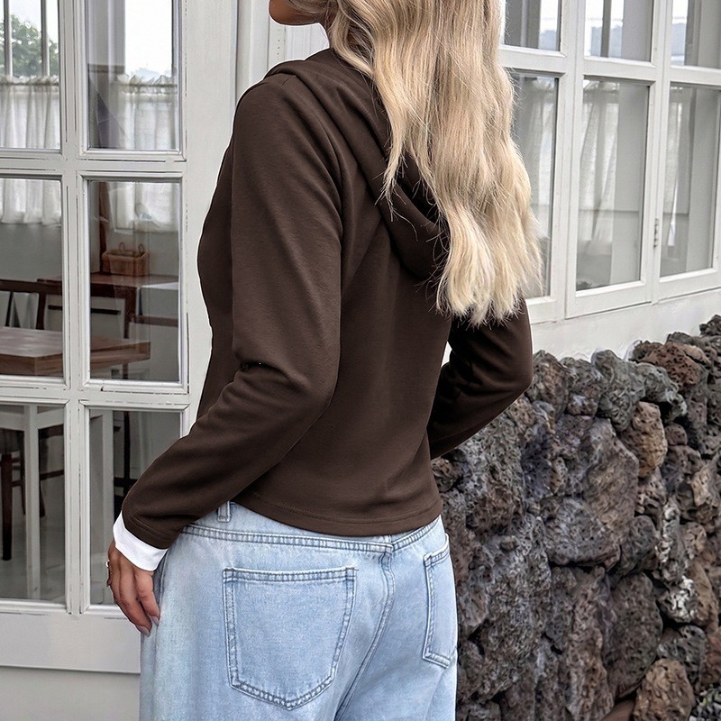 Sweat à capuche en coton trico - Winter Clothing Types avis et prix
