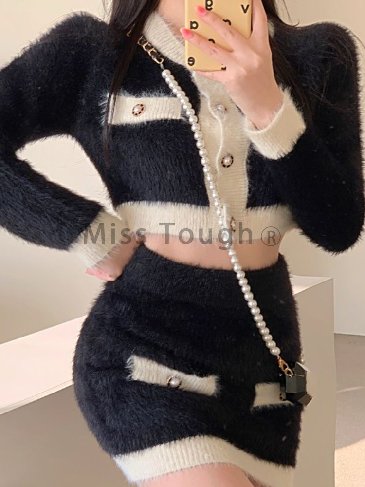 Ensemble mini jupe en tricot m - Winter Clothing Sales avis et prix