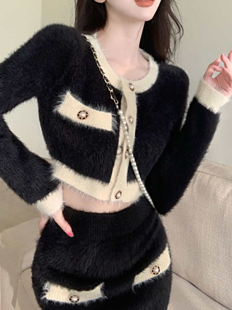 Ensemble mini jupe en tricot m - Winter Clothing Sales avis et prix